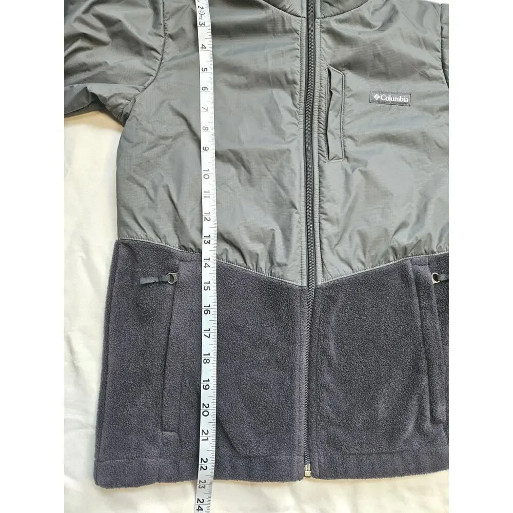 Colombia Fleece Youth Jacket w/ water repellent nylon Boys Large 14/6 Cold/Snow